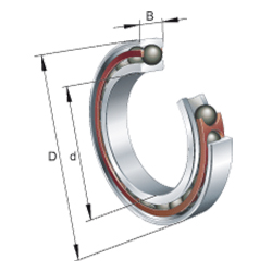 Hochgeschwindigkeits-Spindellager HCM719..-C-T-P4S-XL, angestellt, paar- oder satzweise, Druckwinkel α = 17°, eingeengte Toleranzen