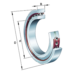 Spindellager HS719..-C, angestellt, paar- oder satzweise, Druckwinkel α = 15°, eingeengte Toleranzen