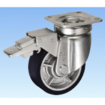 Schwerlast-Lenkrollen mit Bremse, mit ohne Rad / JHB Typ / Gummi, Nylon, PUR / Lochplatte / Größe 150 JHB-150