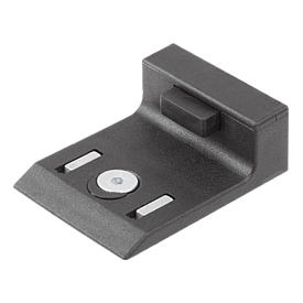 Türanschläge Kunststoff für Aluminiumprofil mit Dämpfung oder mit Magnetverschluss (K1633)