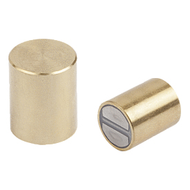 Magnete rund mit bearbeitbarer Haftfläche (Stabgreifer) aus NdFeB (K1403)
