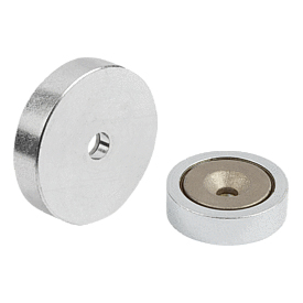 Magnete mit Senkbohrung (Flachgreifer) aus SmCo (K1401)