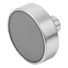 Magnete mit Innengewinde (Flachgreifer) aus Hartferrit Form B (K0549)