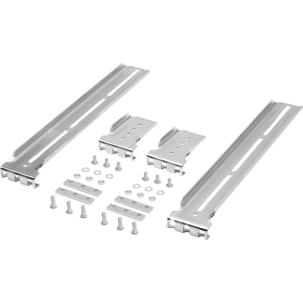 Montagewinkel Stahl für Teleskopschienen, Form A (K2095)