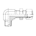 Vibrationsfester Verbinder für NE-Modell Kupferrohrschlauchverbindung Schottverschraubung-Winkelstück (Innen) 