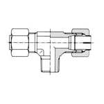 Vibrationsfester Verbinder für NE-Modell Kupferrohr T-Stück Mittelnippel