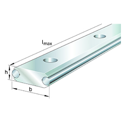 Flaches Vollprofil, mit Zwei Laufwellen, LFS-F Series