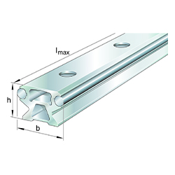 Hohlkammerprofil, mit zwei Laufwellen, LFS-C Series