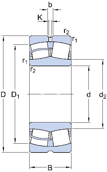 SKF Pendelrollenlager für Vibrationsmaschinen mit zylindrischer Bohrung, offene Bauart