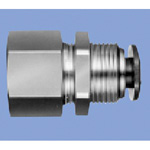 JUNRON One-Touch-Kopplung M-Serie (Allgemeiner Leitungsbau) Schottwandverbindung Innengewinde PNFM-8-PT1/4-BSM