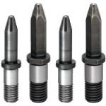 Aufnahmebolzen mit Bund / rund, rautenförmig / gerundeter Kegel / Gewindezapfen / g6 / Stahl, Werkzeugstahl, rostfreier Stahl / Dicoat