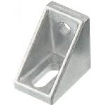 Winkel für Alu-Konstruktionsprofile mit Nutfeder und Langloch / Serie 6, HBLFSH6 / Aluminium-Druckguss / 90° / 1 Nut Profil / Nutbreite 8
