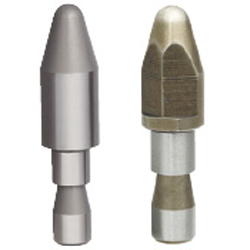 Aufnahmebolzen / rund, rautenförmig / gerundeter Kegel / konischer Steckzylinder / g6 / Stahl, Werkzeugstahl / Dicoat