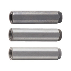 Zylinderstifte / rostfreier Stahl, Stahl / Abflachung, Innengewinde, zweiseitiges gefast