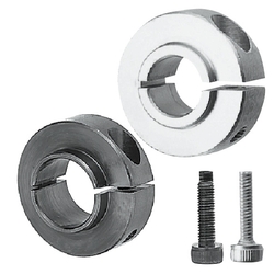 Stellringe / abgesetzt / geschlitzt / Aluminium, Stahl, rostfreier Stahl