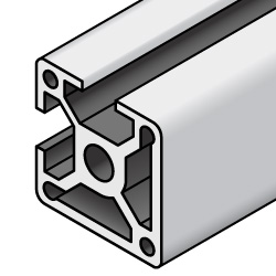 Alu-Konstruktionsprofile / Serie 6, HFST□-□, HFSTB□-□, KHFT□-□, KHFSTB□-□ / Aluminium extrudiert / eloxiert / 2 Nuten / 30x30 / Nut 8