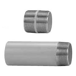 Verbindungsstücke / rostfreier Stahl / Einfach-, Doppelnippel / kurz / N, NS N10AX150L