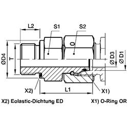 PARKER Gerader Einschraubverbinder mit Konus EGE-M-ED