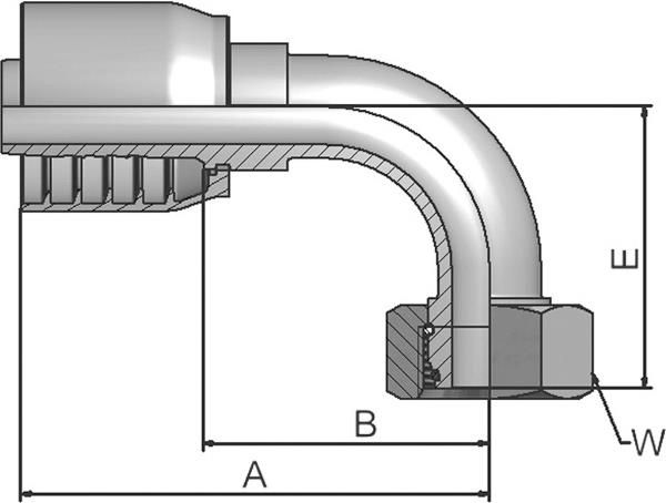 PARKER Parkrimp No-Skive-Armatur 1CF43