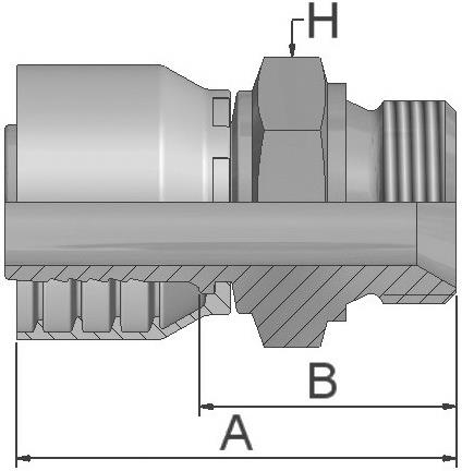 PARKER Parkrimp No-Skive-Armatur 1D946