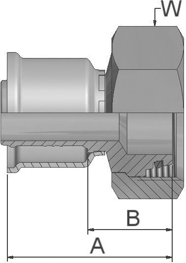 PARKER Parkrimp No-Skive-Armatur 1CA26