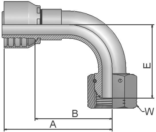 PARKER Parkrimp No-Skive-Armatur 1EC48