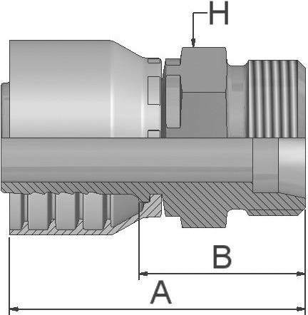 PARKER Parkrimp No-Skive-Armatur 1D246