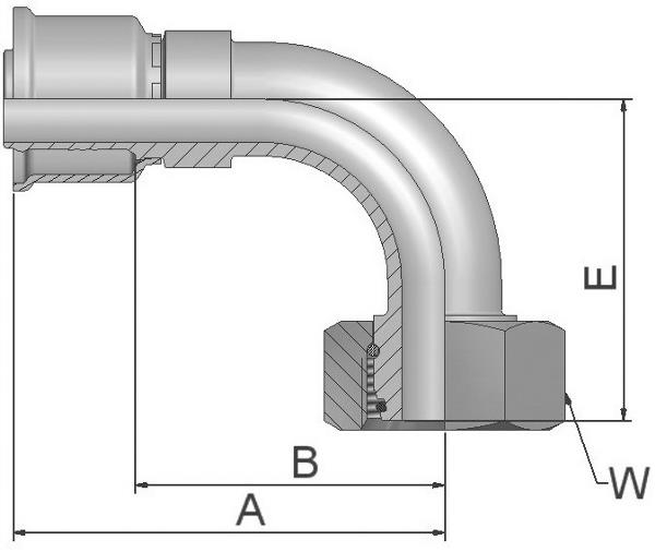 PARKER Parkrimp No-Skive-Armatur 1CF26