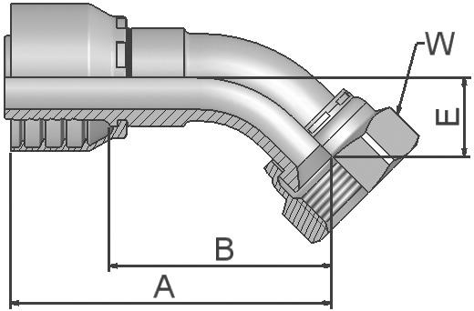 PARKER Parkrimp No-Skive-Armatur 13V46