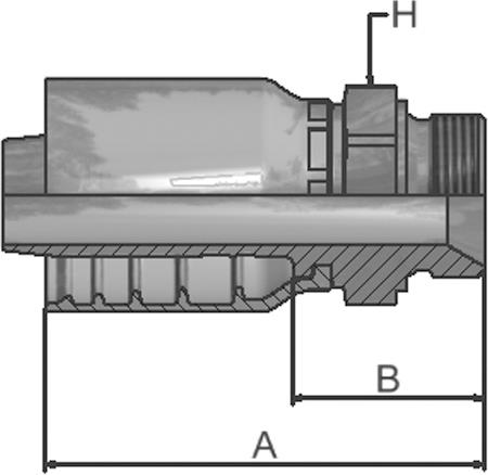 PARKER Parkrimp No-Skive-Armatur 1D977