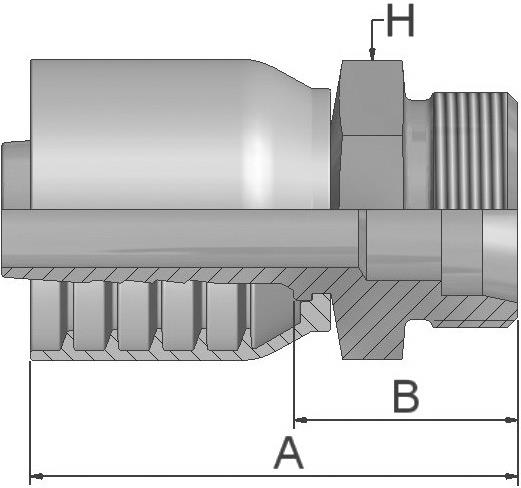 PARKER Parkrimp No-Skive-Armatur 1D270