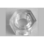 Polycarbonat-Sechskantmutter, Spezial (M8 weiß, M10 / M12 transparent) 