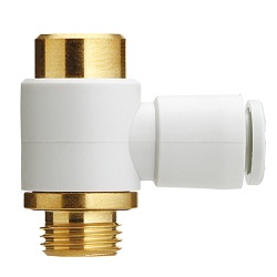One-Touch Fitting KQ2 Series, Hexagon Socket Head Universal Male Elbow: KQ2VS (Face Seal)  KQ2VS11-35NP