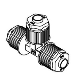 Verschraubungen / T-Form / PFA / LQ1T