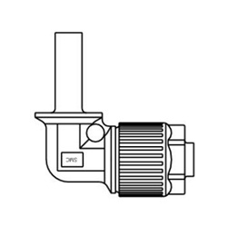 Fluorkunststoffarmaturen / Fluorpolymer-Rohrverschraubung, Serie LQ1, Rohrverlängerungs-Verschraubungswinkel, metrische Größe