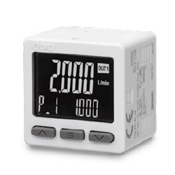 Digitaler Durchflussmonitor mit 3 Bildschirmen PFG300-Serie PFG300-RT-LA1