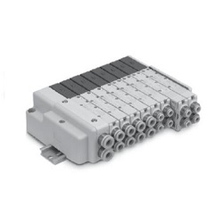 5-Port Solenoid Valve, Plug Lead Type, SQ2000 Series, Manifold SS5Q24-10C-D-Q