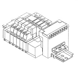 5-Wege-Magnetventile / SY3000/5000, EX122 kompatibel, Sockelmontage, DIN-Schienenmontage