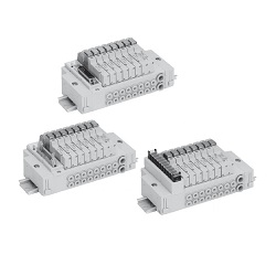5-Wege-Magnetventile / SY3000/5000, Sockelmontage, DIN-Schienenmontage, Plug-in-Typ