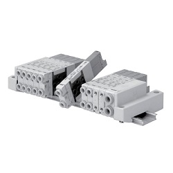 5-port solenoid valve SZ3000 series cassette type manifold SS5Z3-60-02D-Q