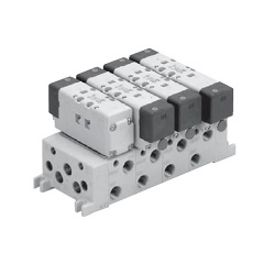 ISO standard compliant solenoid valve VQ7-6 series manifold VV712-02Y-03B-Q