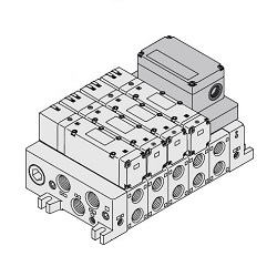 5-Wege-Magnetventile / VQ5000, S-Kit (Serienübertragungs-Kit), EX123/124
