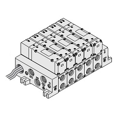 5-Wege-Magnetventile / VQ5000, L-Kit (Leitungs-Kit)