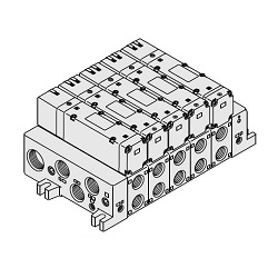 5-Wege-Magnetventile / VQ5000, Ventilblock, T1-Kit (Kit mit individuellem Klemmenblock)