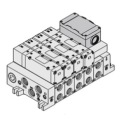 5-Wege-Magnetventile / VQ5000, Ventilblock, T-Bausatz (Klemmenblock-Gehäuse-Bausatz)