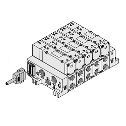 5-Wege-Magnetventile / VQ5000, Ventilblock, F-Bausatz (D-Sub-Anschluss-Bausatz)