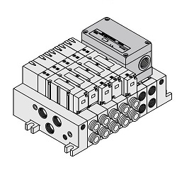 5-Wege-Magnetventile / VQ4000, S-Kit (serieller Übertragungssatz), EX123/124