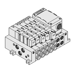 5-Wege-Magnetventile / VQ4000, Ventilblock, T-Kit (Klemmenblock-Gehäuse-Kit)