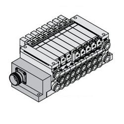 5-Wege-Magnetventile / VQ2000, Ventilblock, M-Kit (Multi-Steckverbinder-Kit)