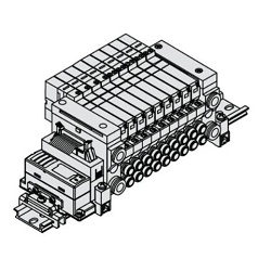 5-Wege-Magnetventile / VQ1000/2000, S-Kit (Kit für serielle Übertragung), EX510